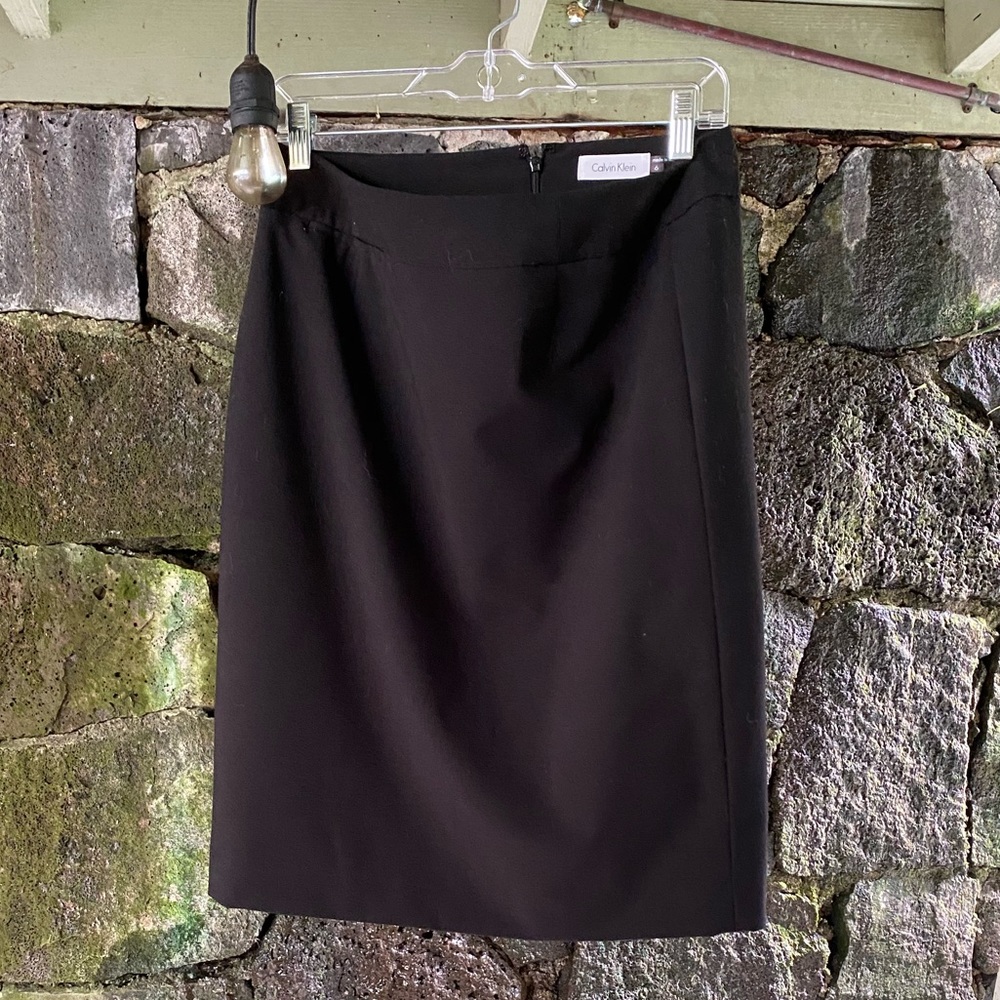 Calvin Klein black pencil skirt, lightly used.